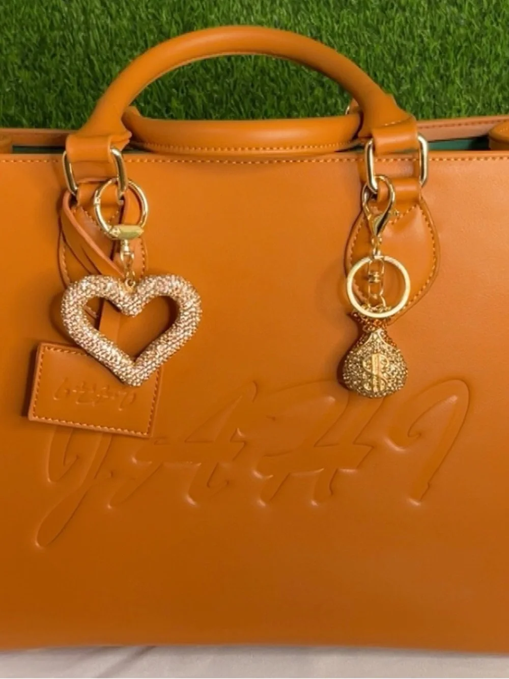 Green Embossed Tote Bag - Women Bags